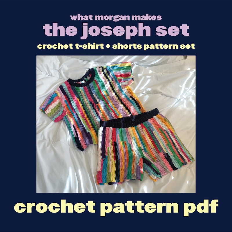 GE Black Crochet 2 pc Cover Pant & Short Sleeve Button Top Set