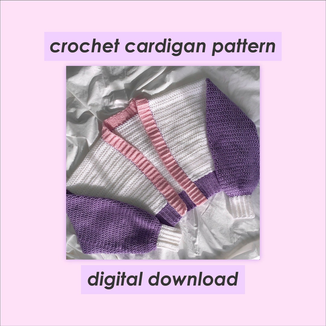 Crochet Pattern - Crochet Cropped Cardigan - Etsy
