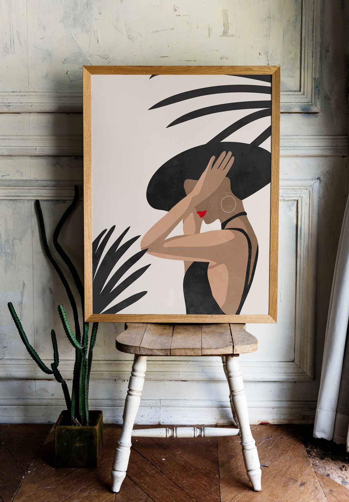 Woman art Instant Download Woman wall art Woman Etsy