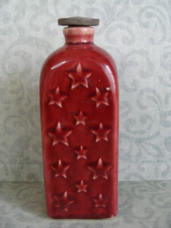 Antique Talc Powder Bottle With Original Stopper … - image 3