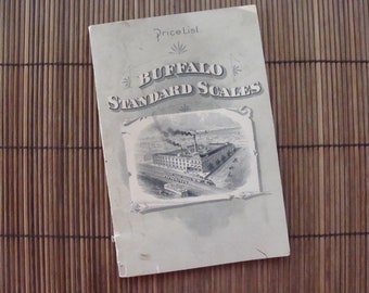 1892 Buffalo Scale Price List Book  Original Not A Reprint New York