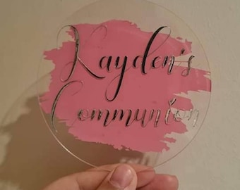 Acyrlic cake topper