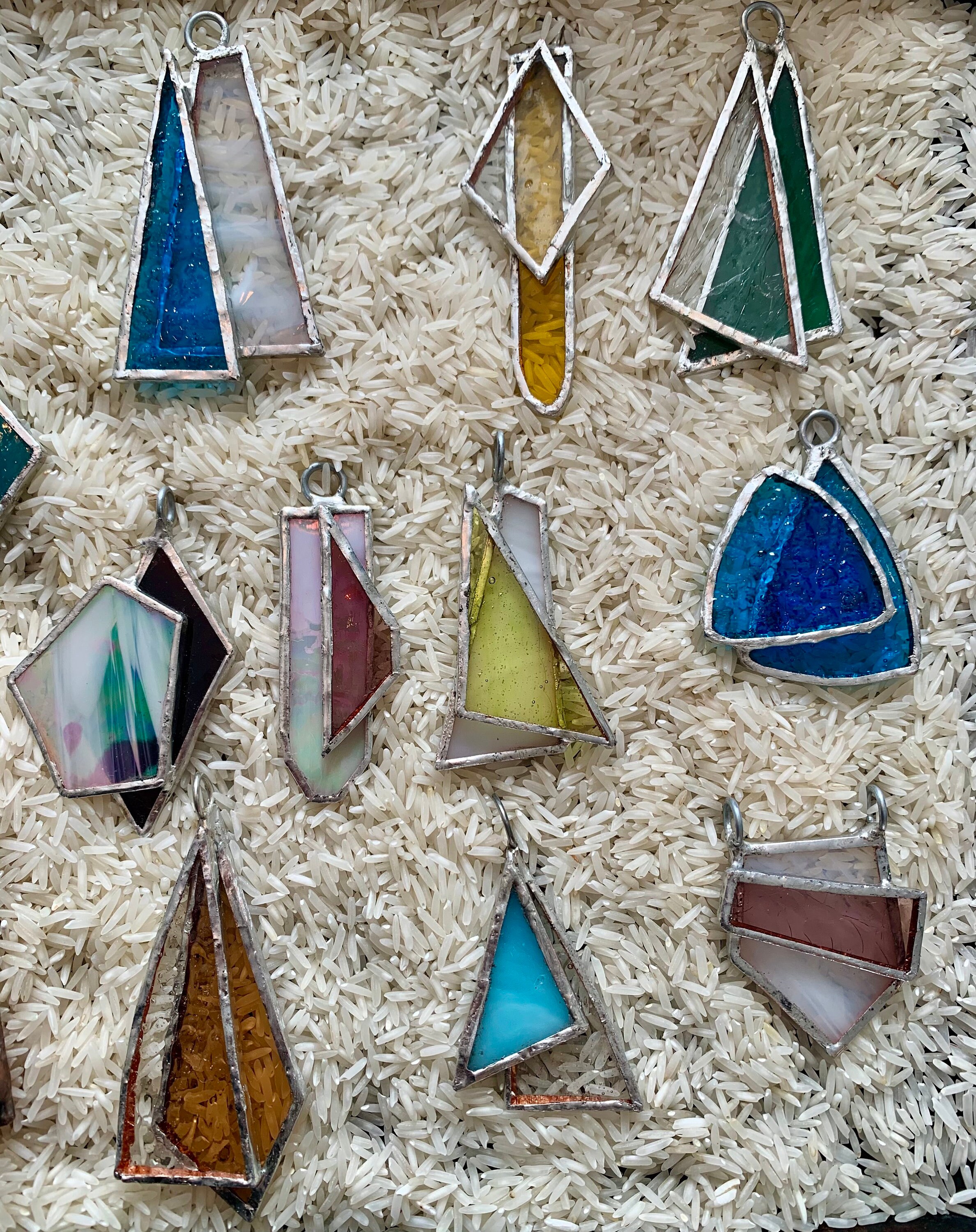 Handmade Stained Glass Pendant Etsy