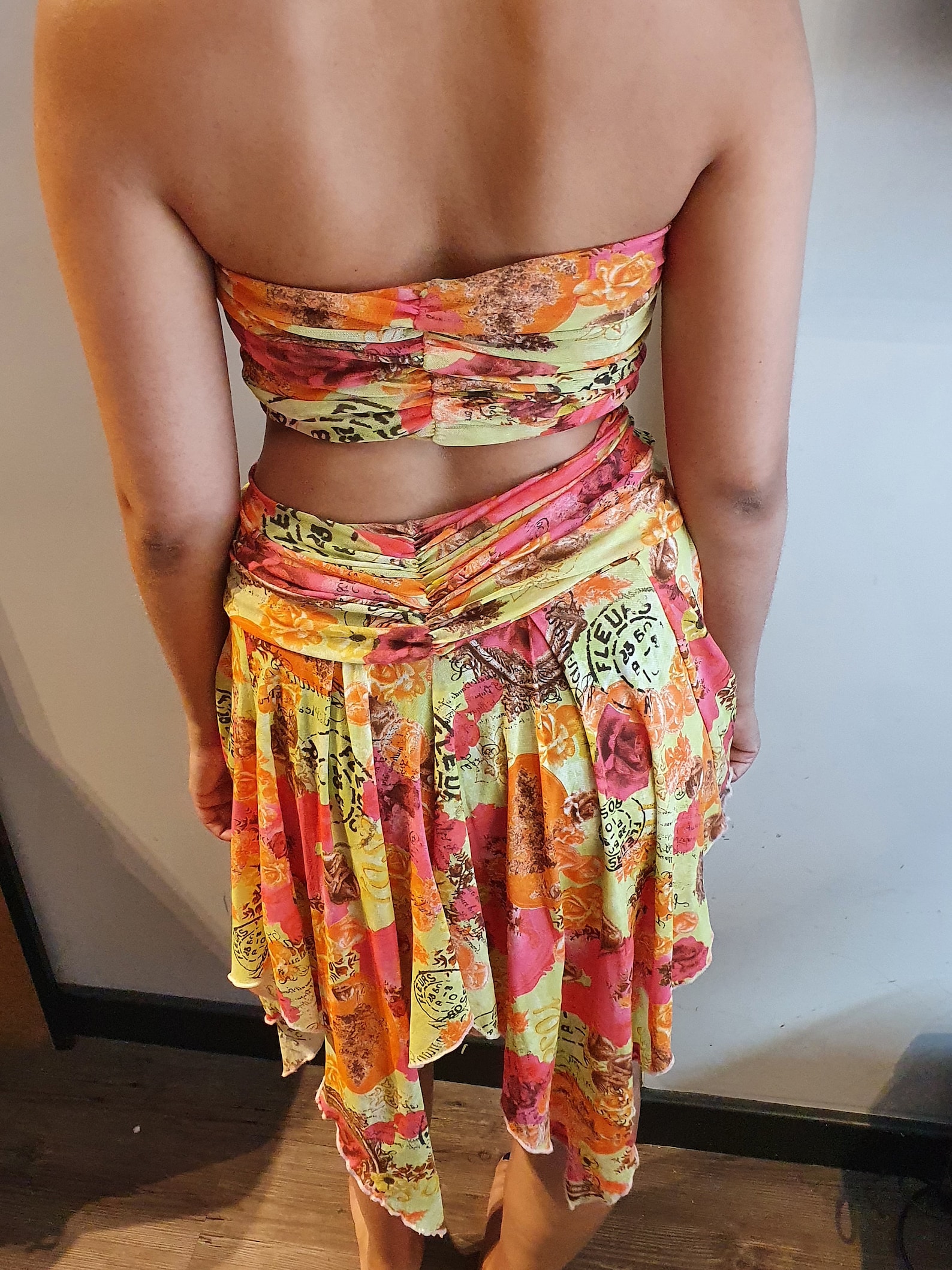 hawaiian skirt and top