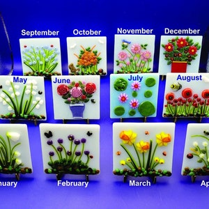 Birth Flower Plaque (Jan.-April)