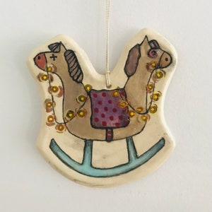 Witchy ceramic wall hanging, Illustrated wall art, Whimsical wall decoration