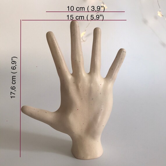 Ceramic hand ring holder sale