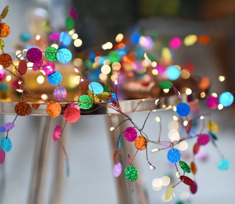 Confetti Fairy Lights Etsy