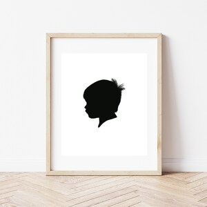 Single Silhouette - Digital Profile Illustration