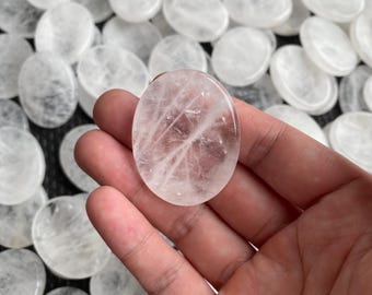 Natural Crystal Worry Stone,Healing Palm Stone,Polished Worry Stone,Anxiety Relief Crystal,  Energy Crystal, Healing Crystal Gift,