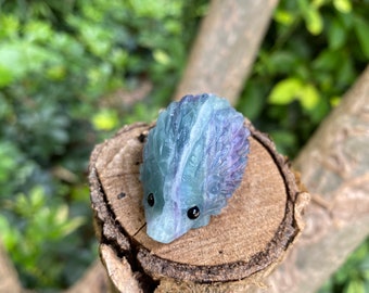 natural crystals 2inch healing handmade Small Rainbow quartz Hedgehog