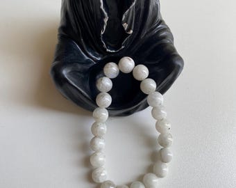 Bracciale In Pietra Di Luna Bianca: Energia Femminile Divina - Foto 5
