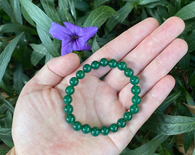 Previous Natural Green Jade Crystal Bracelet,Handcrafted 8mm Beads for Natural Healing Energies,Crystals Jewerly,Women Loving Gifts