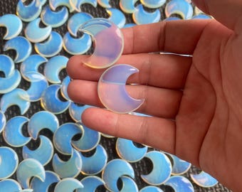 Hand Carved Moon,Crystal Decoration Moon,Healing Crystal,Moon Pendants,Gemstone Moon,Natural Crystal Gift