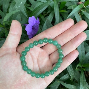 Premium Handmade 6mm 8mm 10mm Natural Green Aventurine,Healing and Balancing Energies Bracelets,Gift for Mother&#39;s Day