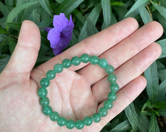 Premium Handmade 6mm 8mm 10mm Natural Green Aventurine,Healing and Balancing Energies Bracelets,Gift for Mother's Day