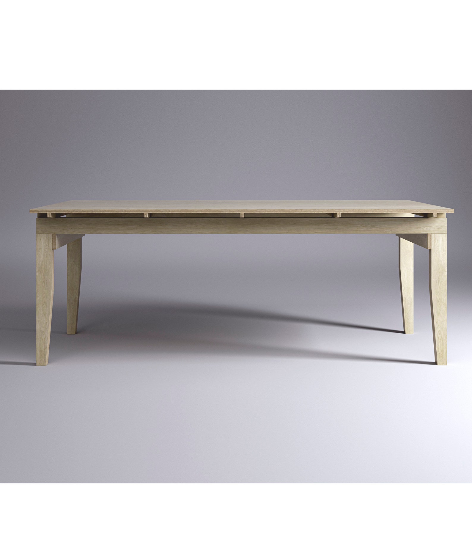 Custom Modern Plywood Dining Table / Contemporary Design Etsy