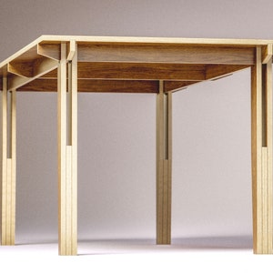 Custom Plywood Dining Table - Flatpack Europly