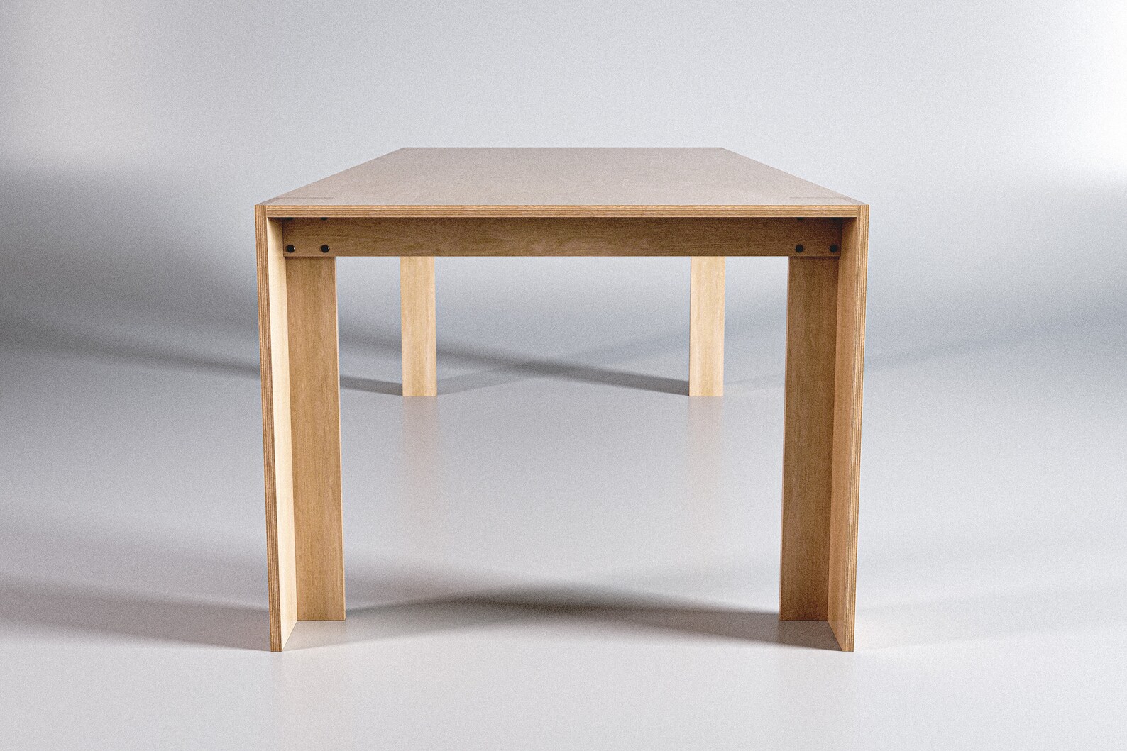 Cherry Plywood Dining Table CA Table A Etsy