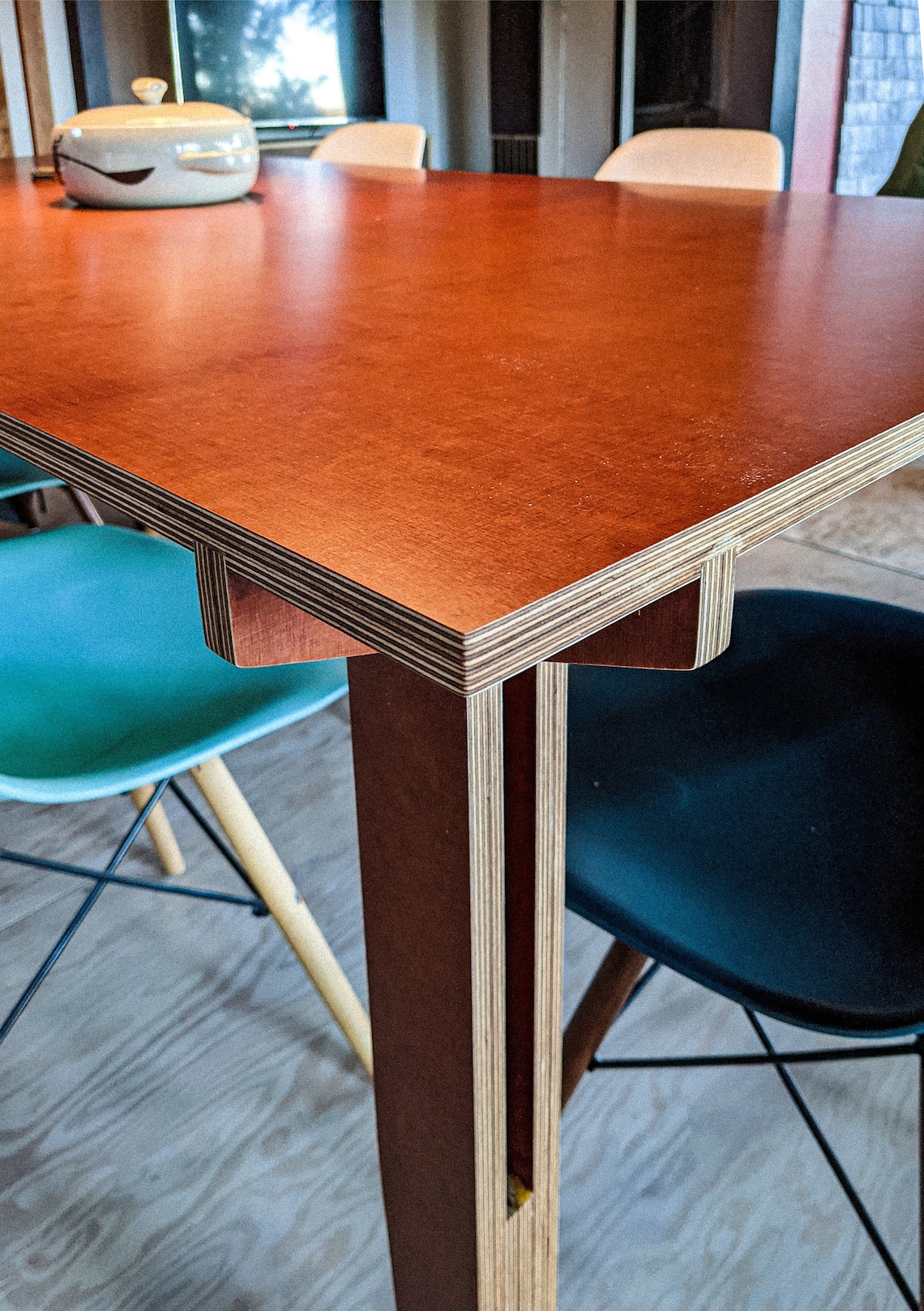 Custom Plywood Dining Table Flatpack Europly Etsy