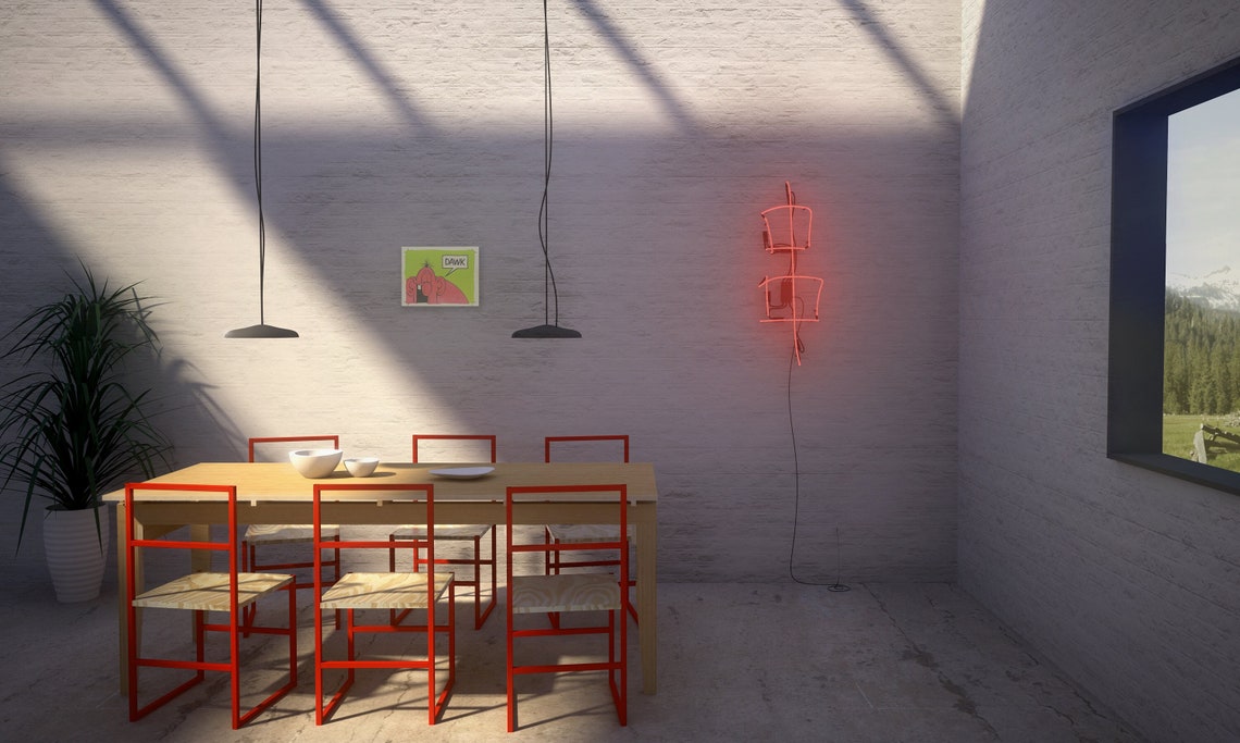 Custom Modern Plywood Dining Table / Contemporary Design Etsy