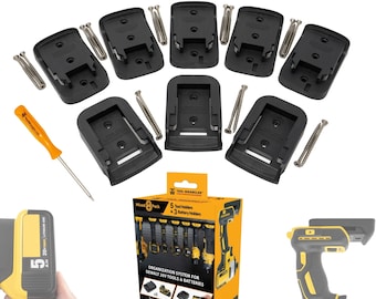 8-pack Mixed Dewalt 20V Tool & Battery Mounts by Tool Wrangler - Etsy 8-pack Mixed Dewalt 20V Tool & Battery Mounts by Tool Wrangler - Etsy