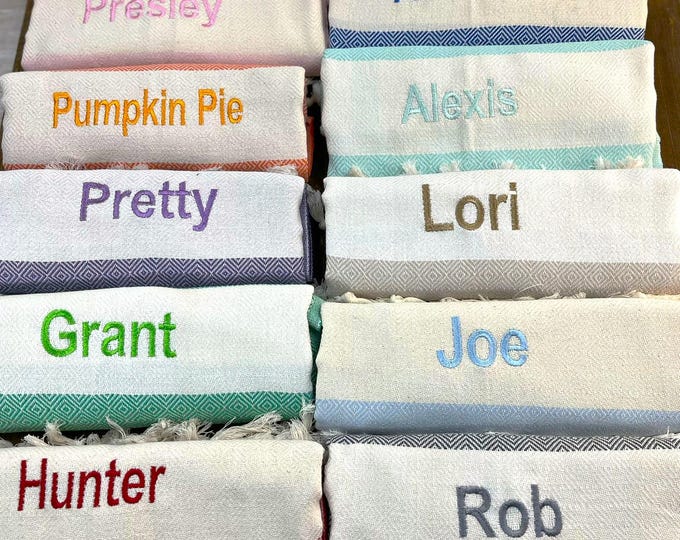 Personalized Gifts, Bridesmaid Gift Box, Turkish Beach Towel, Bachelorette Party Favor,Wedding Gift For Bride, Gift For Her,Minimalist Decor