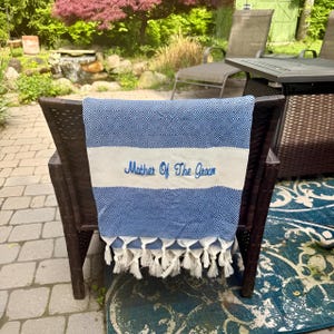 Personalized Turkish Beach Towel: Bridesmaid Bachelorette Gift