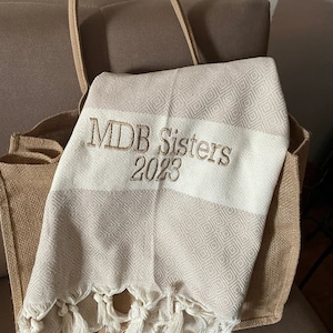 Toalha de praia turca personalizada, presentes personalizados, presentes para casa, presente para ela, presentes para madrinhas, presentes para despedidas de solteira, decoração personalizada para casa