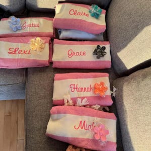 Personalized Turkish Cotton Towel: Custom Bridesmaid Bachelorette Gift