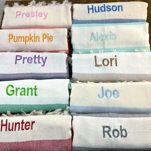 Personalized Bridesmaid Gift Towel, Monogrammed Turkish beach towels, Bridesmaid Gift Towel, Home Gifts,Personalized Gifts