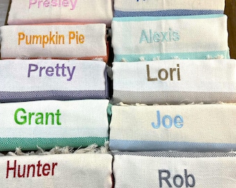 Personalized Bridesmaid Gift Towel, Monogrammed Turkish beach towels, Bridesmaid Gift Towel, Home Gifts,Personalized Gifts