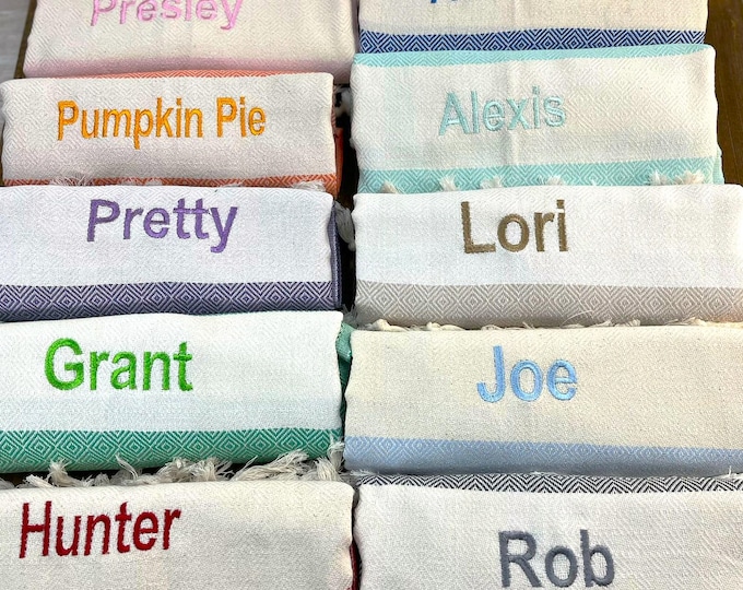 Personalized Bridesmaid Gift Towel, Monogrammed Turkish beach towels, Bridesmaid Gift Towel, Home Gifts,Personalized Gifts