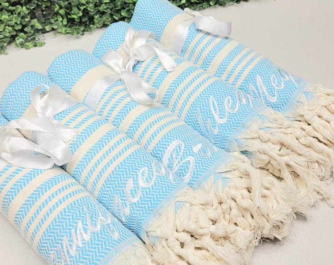Personalized Beach Towel, Personalized Gift, Bachelorette Party, Bridesmaid Gifts, Party Favor, Gift for Her, Wedding Gift, Birthday Gifts