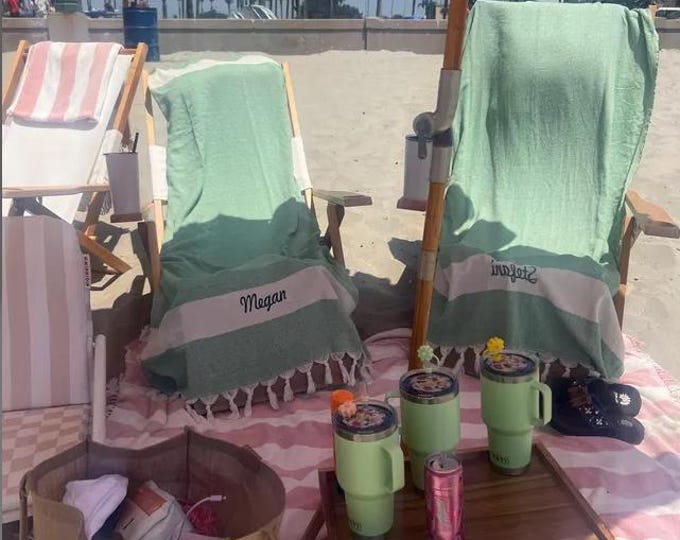 Custom Bachelorette Party Towels - Bridal Shower Favors - Personalized Turkish Towel - Bride Party Favors - Wedding Favors - Bridesmaid Gift