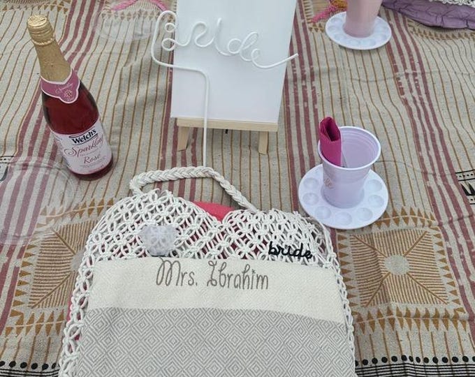 Personalized Gift, Personalized Turkish Beach Towel, Bridesmaid Gifts, Bachelorette Party,Home Gift,Gift For Her,Gift Under 20, Wedding Gift