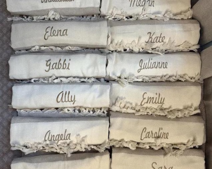 Personalized Beach Towel, Personalized Gifts, Bridesmaid Gifts, Bachelorette Party Favor, Wedding Gifts, Home Gift, Gift for Her, Home Decor