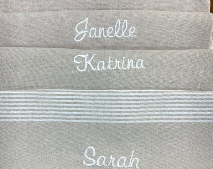 Personalized Home Living Towel, Beach Towel, Bachelorette Party Favor, Gift For Her, Valentines Day, Personalised Gift, Bridesmaid Gifts