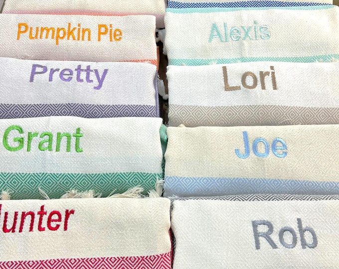 Personalized Gift, Personalized Turkish Beach Towel, Bridesmaid Gifts, Bachelorette Party,Home Gift,Gift For Her,Gift Under 20, Wedding Gift