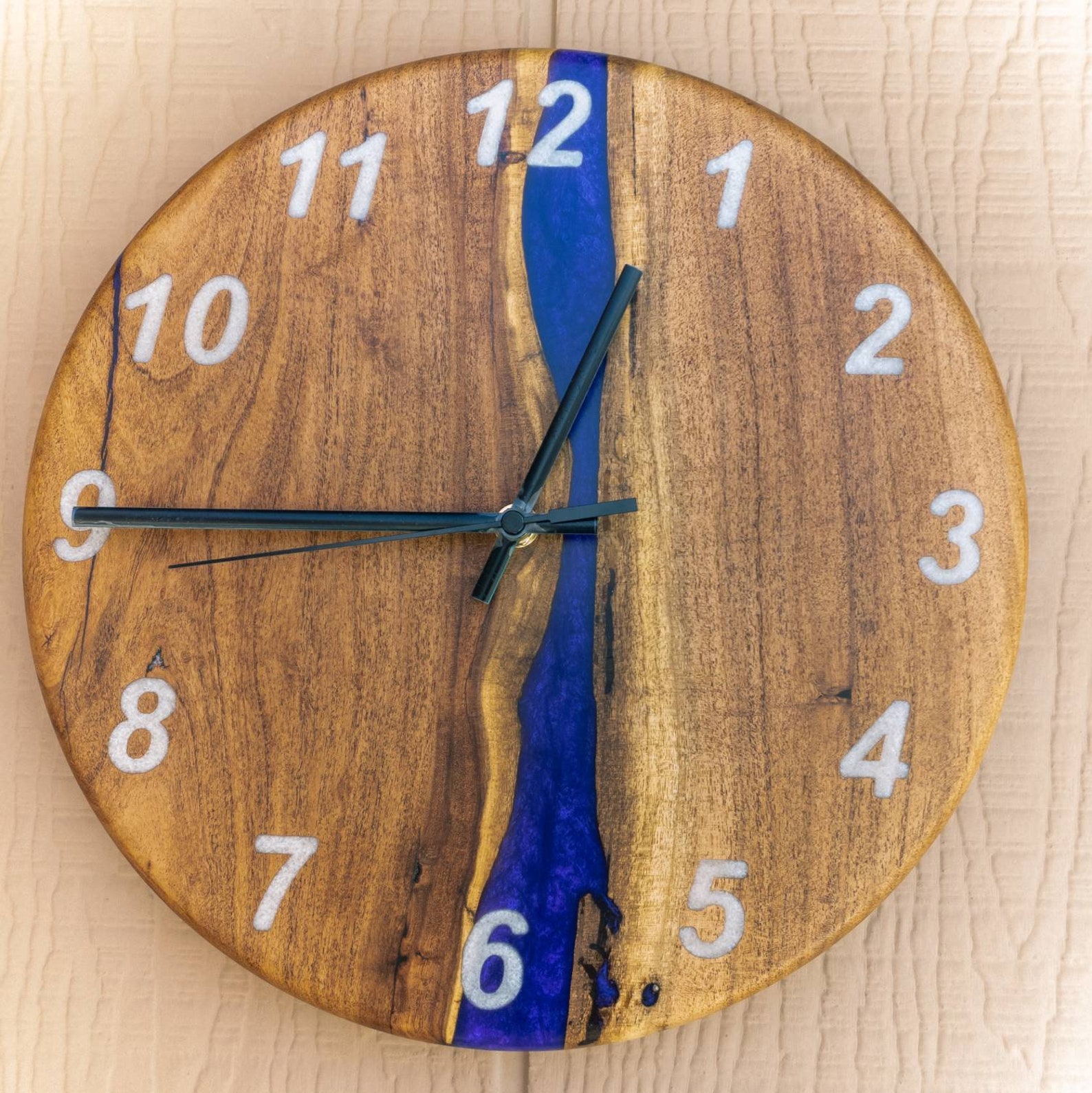 Live Edge Clocks Epoxy River Clocks Resin Clocks Wood Etsy