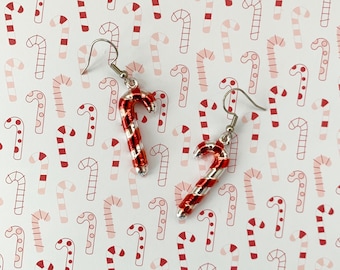 Candy Cane Earrings