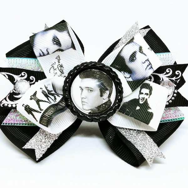 Elvis Hair Bow - Elvis Presley - Jailhouse Rock - Elvis Bow - King