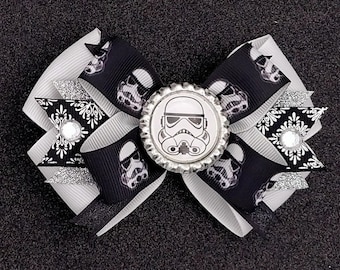 Star Wars Storm Trooper Bow - Storm Trooper - Dark Side - Storm Trooper - Darth Vader - Star Wars - Clone Wars - Star Wars Bow