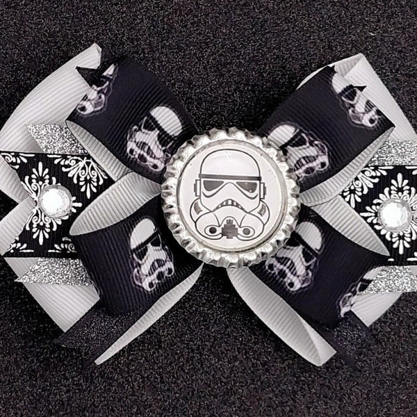 Star Wars Storm Trooper Bow - Storm Trooper - Dark Side - Storm Trooper - Darth Vader - Star Wars - Clone Wars - Star Wars Bow