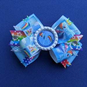 Rainbow Dash Bow - My Little Pony Bow - Loyalty - Rainbow Dash - Rainbow Dash Pony - Princess Pony - LGBTQ -Rainbow Pony