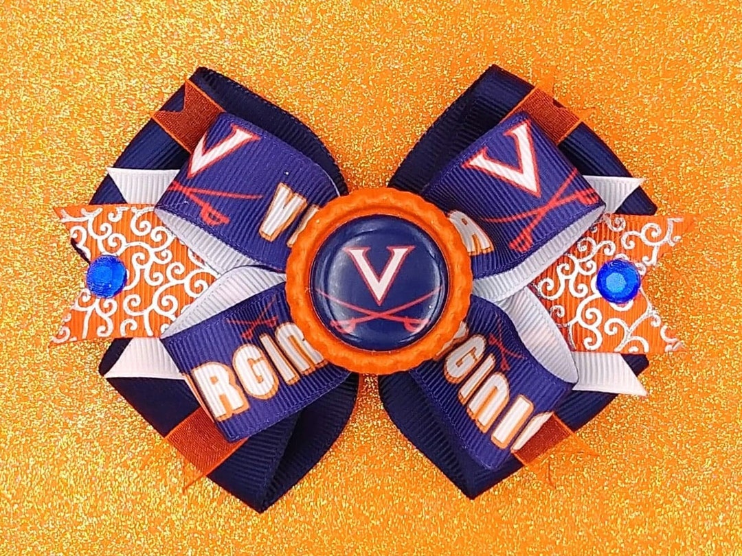 University of Virginia Bow Hoos Rising Virginia Bow Etsy