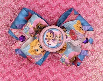 Bubble Guppies Bow - Bubble Guppies Birthday - Mermaid - Molly - School of Fish - Gil - Deema - Fish Bow - Mermaid Bow