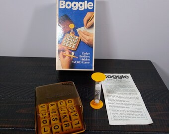 1977 Boggle, Vintage Parker Brothers Boggle Game