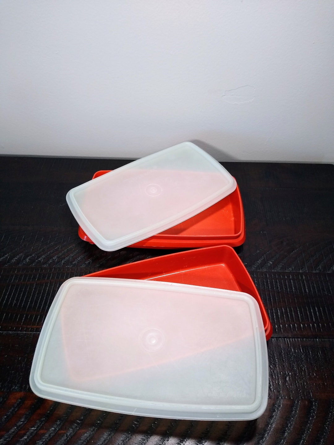 Tupperware Paprika Red Lunch Meat Keeper, Vintage Deli Meat Keeper, Sold Separately 1218 Etsy