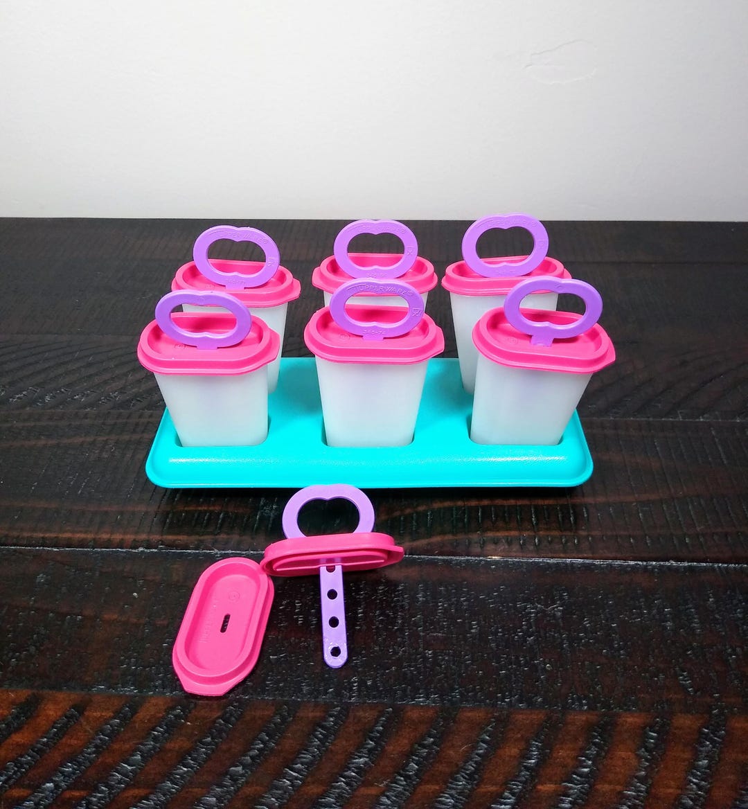 Tupperware Sticks Tupperware Popsicle Maker, Colorful Vintage Ice Tups Set, Popsicle ...